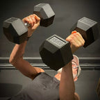 WAFI FITNESS Rubber Hex Dumbbell 2.5KG TO 50 KG – Commercial Strength Training Weight