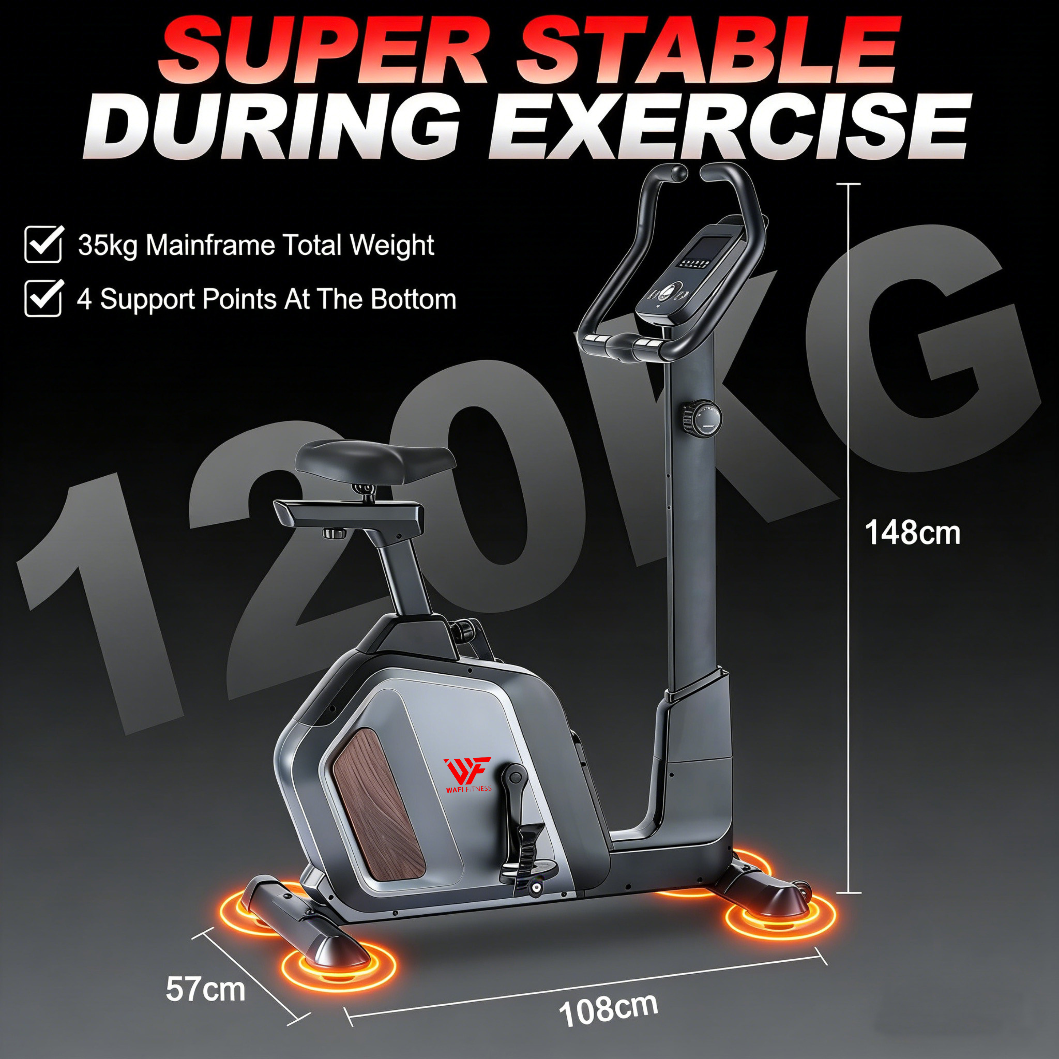 WAFI FITNESS Magnetic Exercise Bike – WF-703B
