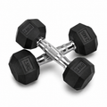 WAFI FITNESS Rubber Hex Dumbbell 2.5KG – Commercial Strength Training Weight
