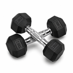 WAFI FITNESS Rubber Hex Dumbbell 2.5KG TO 50 KG – Commercial Strength Training Weight
