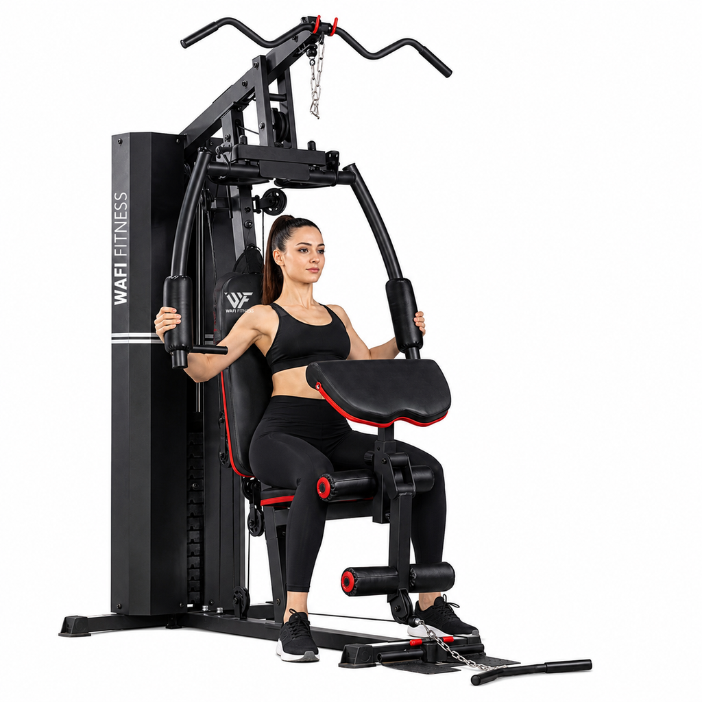 WAFI FITNESS WF-HG600-1 Multi Gym Home Fitness Station with 70KG Weight Stack | Full Body Strength Training Machine