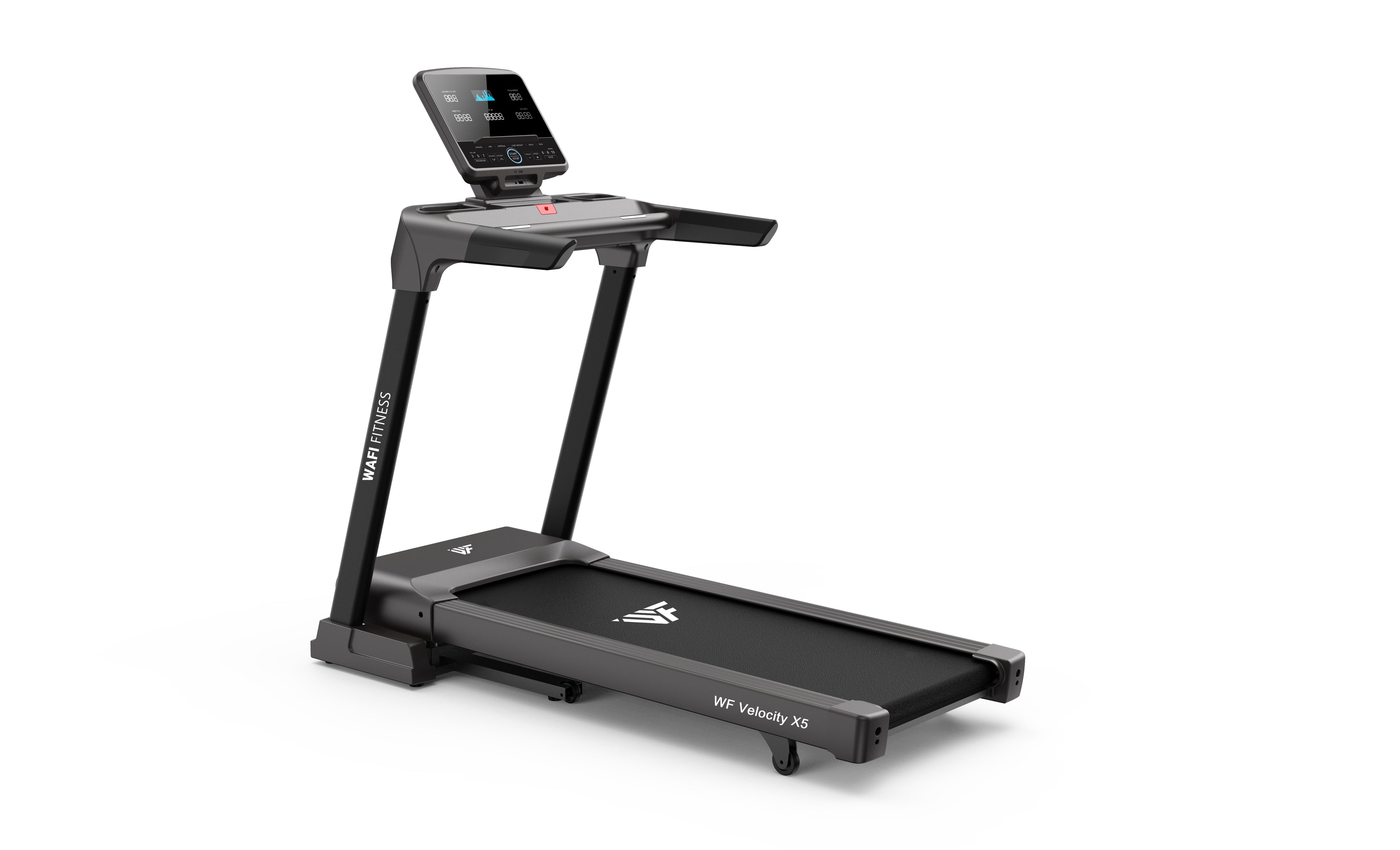 WAFI FITNESS Motorized Folding Treadmill | 2.5HP DC Motor | 18km/h | 15% Auto Incline | Shock Absorption | 1300×460mm Running Area